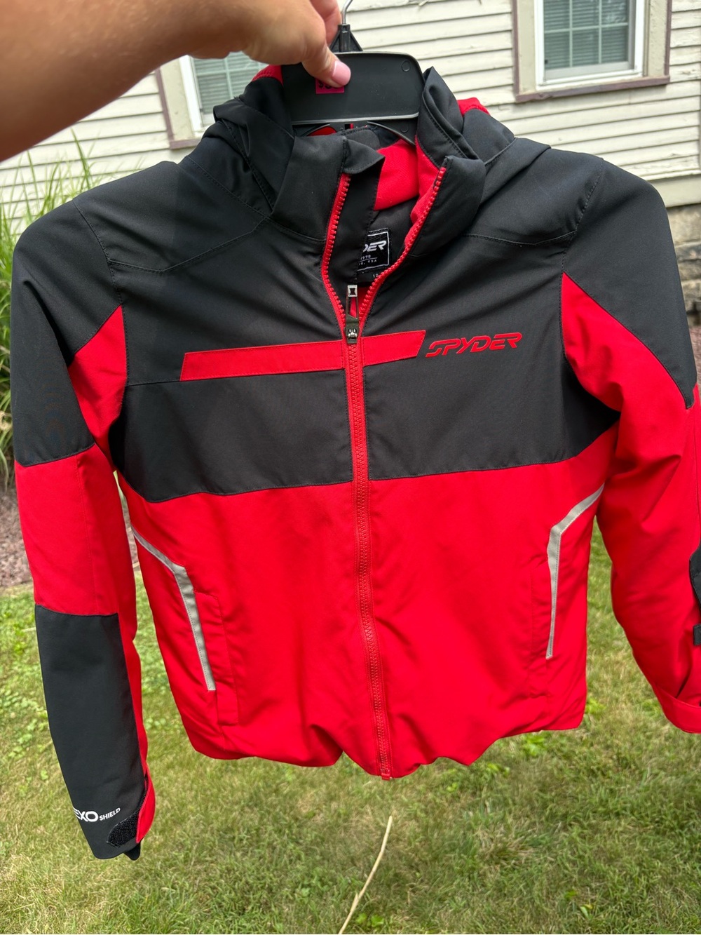 Spyder boys Red and Black Ski Jacket